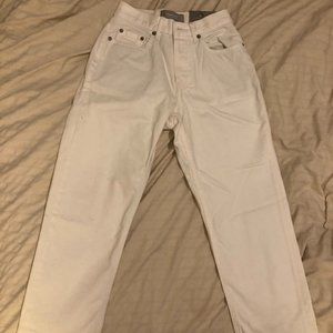 Everlane Cheeky Straight Jeans in Bone White